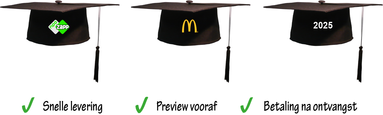 Afzwaaihoedjes voor kinderen Afstudeerhoeden voor kinderen